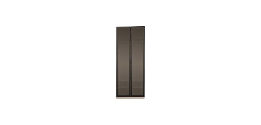 Double Seat Sofa Wardrobe with Glass Cover with Geral Shelf
