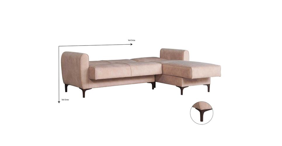 Leo Corner Double Seat Sofa Unit