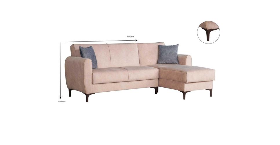 Leo Corner Double Seat Sofa Unit