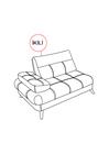 Marmaris Corner Double Seat Sofa Unit Left